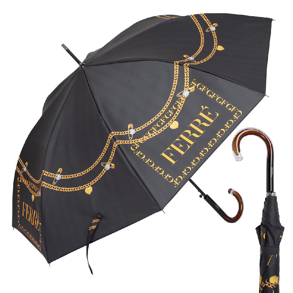 Ferre Milano Зонт-трость Ferre 6003-LA Pin Black  product-3847 Арт.: product-3847