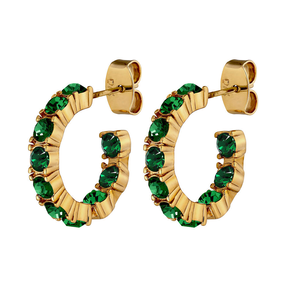 Dyrberg Kern Серьги RAQUEL SG EMERALD GREEN Dyrberg Kern 470112 Арт.: 470112