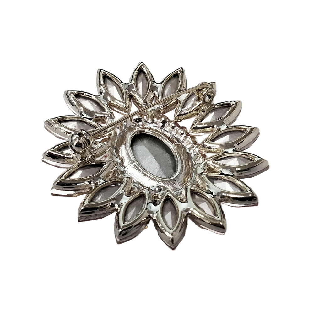 Fiore Luna Брошь Sunflower crystal blue Арт.: BR14649p BL/S