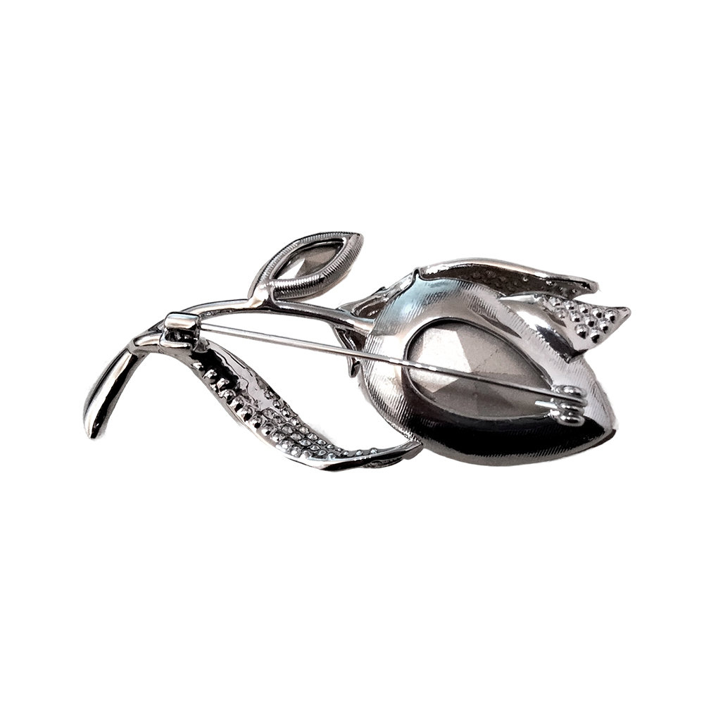 Fiore Luna Брошь Тюльпан Чешский горный хрусталь Арт.: XR11501W BR/S