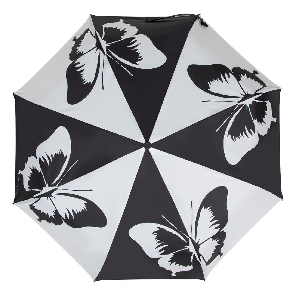 Ferre Milano Зонт складной Ferre 6009-OC Butterfly Black/White  product-3716 Арт.: product-3716