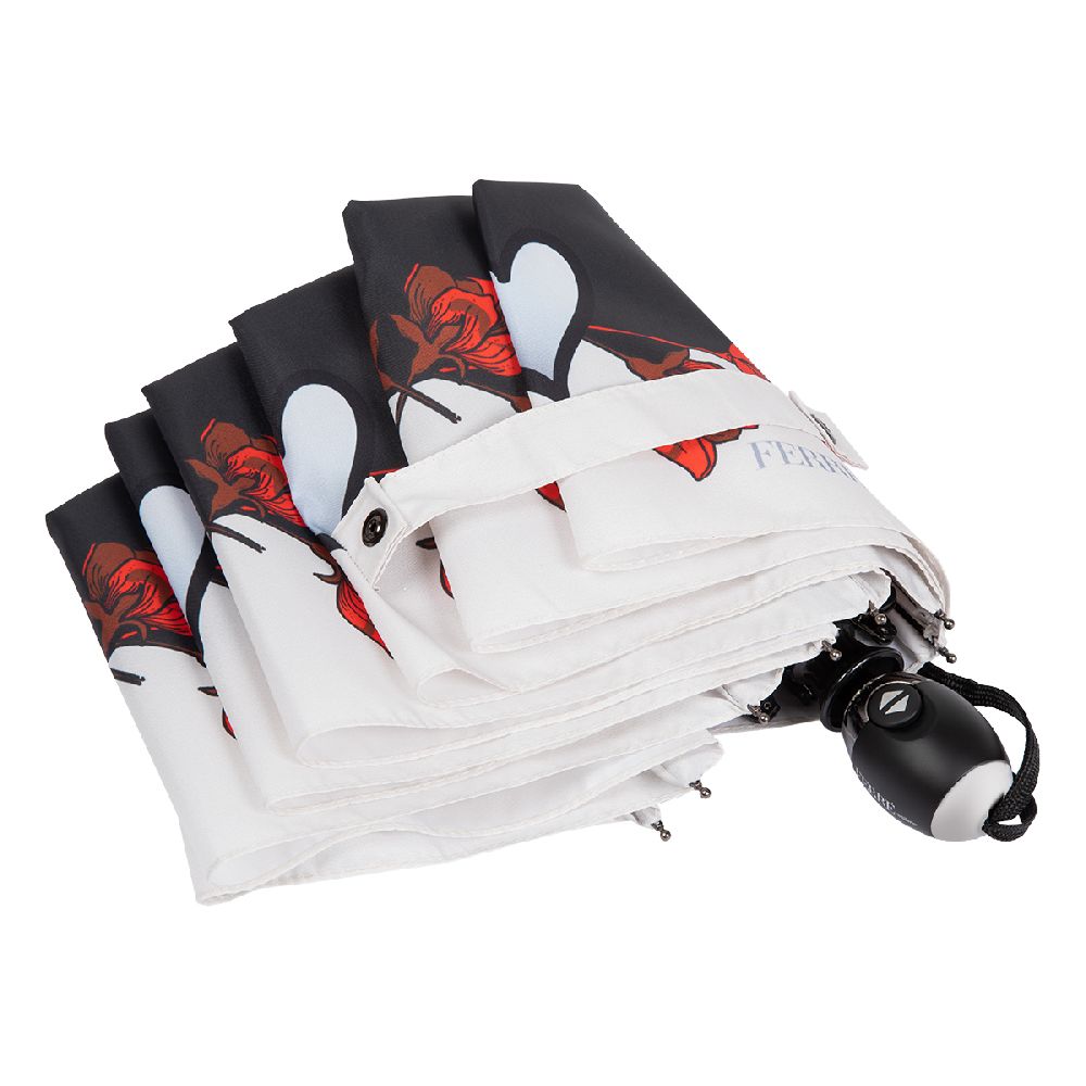 Ferre Milano Зонт складной Ferre 6002-OC Heart/Roses  product-3850 Арт.: product-3850