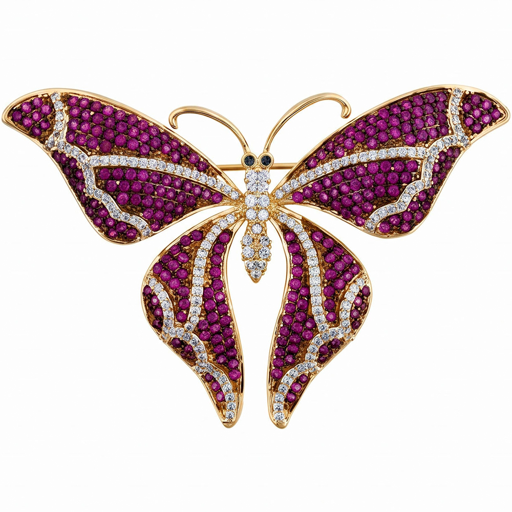 Fiore Luna Брошь Бабочка Zircon Fiore Luna XR05662M1 V/G Арт.: XR05662M1 V/G