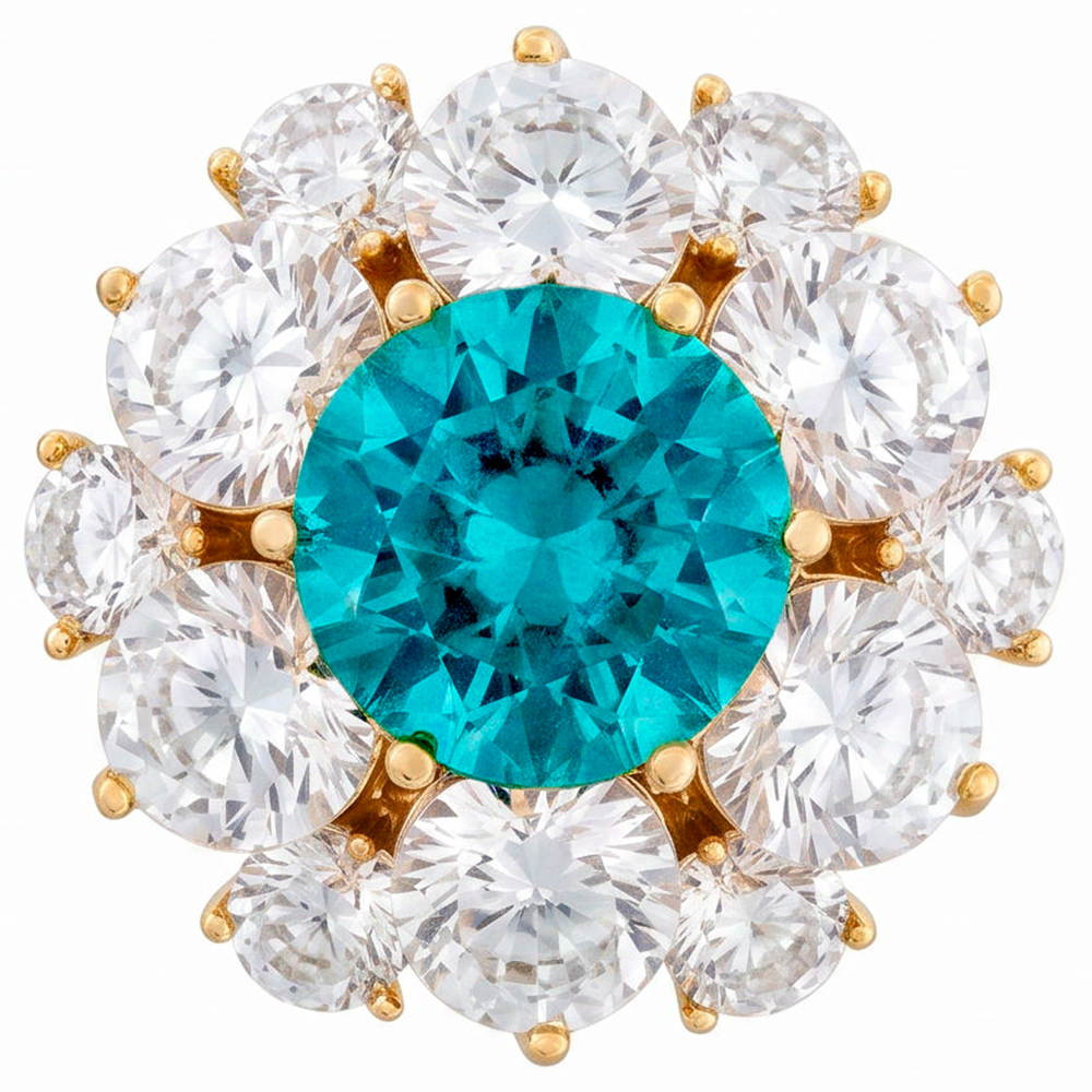 Fiore Luna Брошь Кристалл Zircon+магнит Арт.: XR12099A5 BL/G