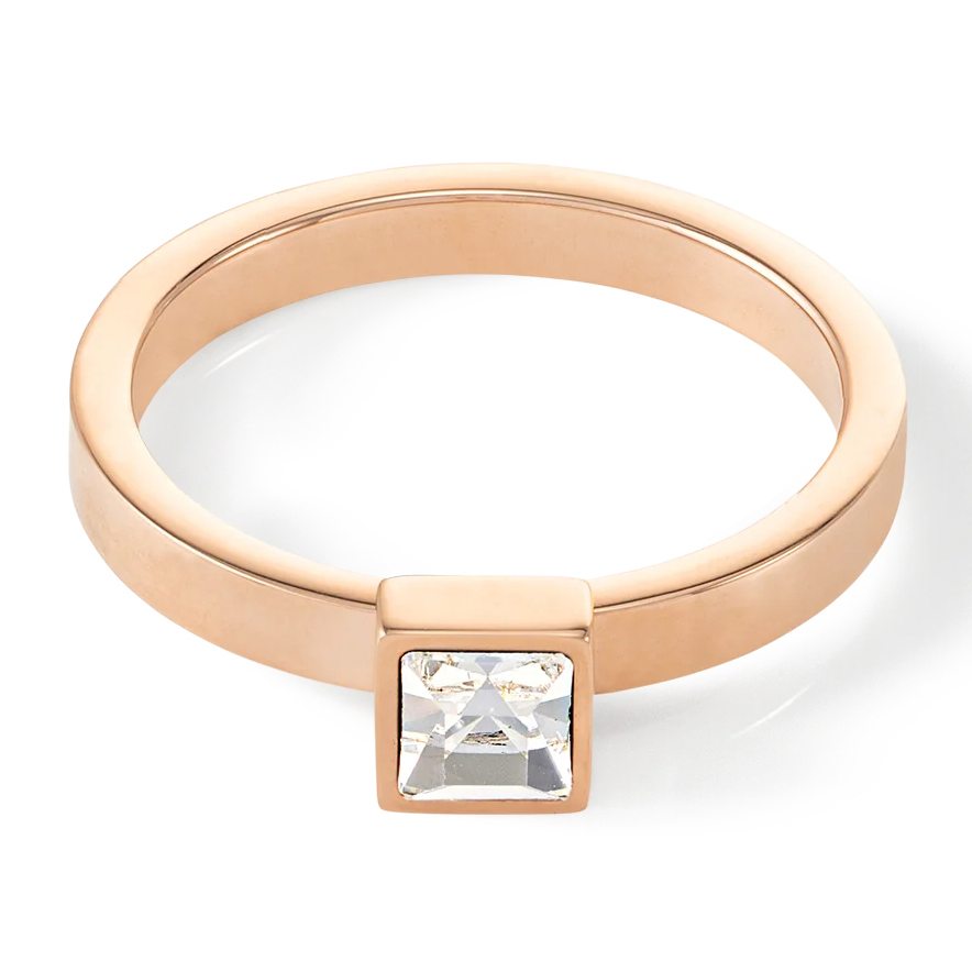 Coeur de Lion Кольцо Crystal-Rose gold 18.5 мм Coeur de Lion *0501/40-1822 58 Арт.: *0501/40-1822 58