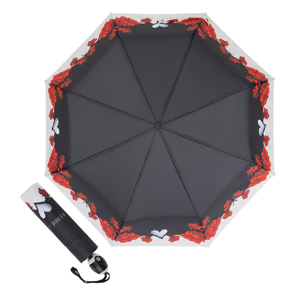 Ferre Milano Зонт складной Ferre 6002-OC Heart/Roses  product-3850 Арт.: product-3850