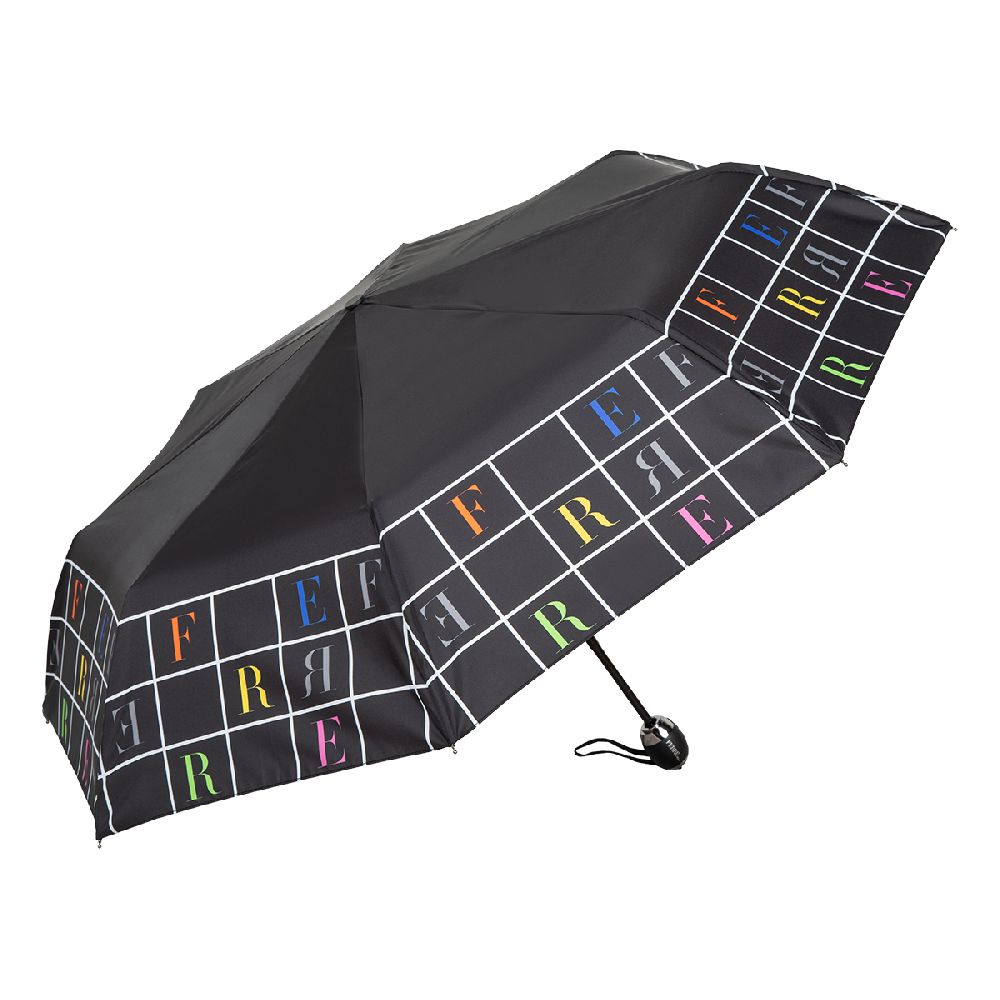 Ferre Milano Зонт складной Ferre 6034-OC Letters Black  product-3719 Арт.: product-3719