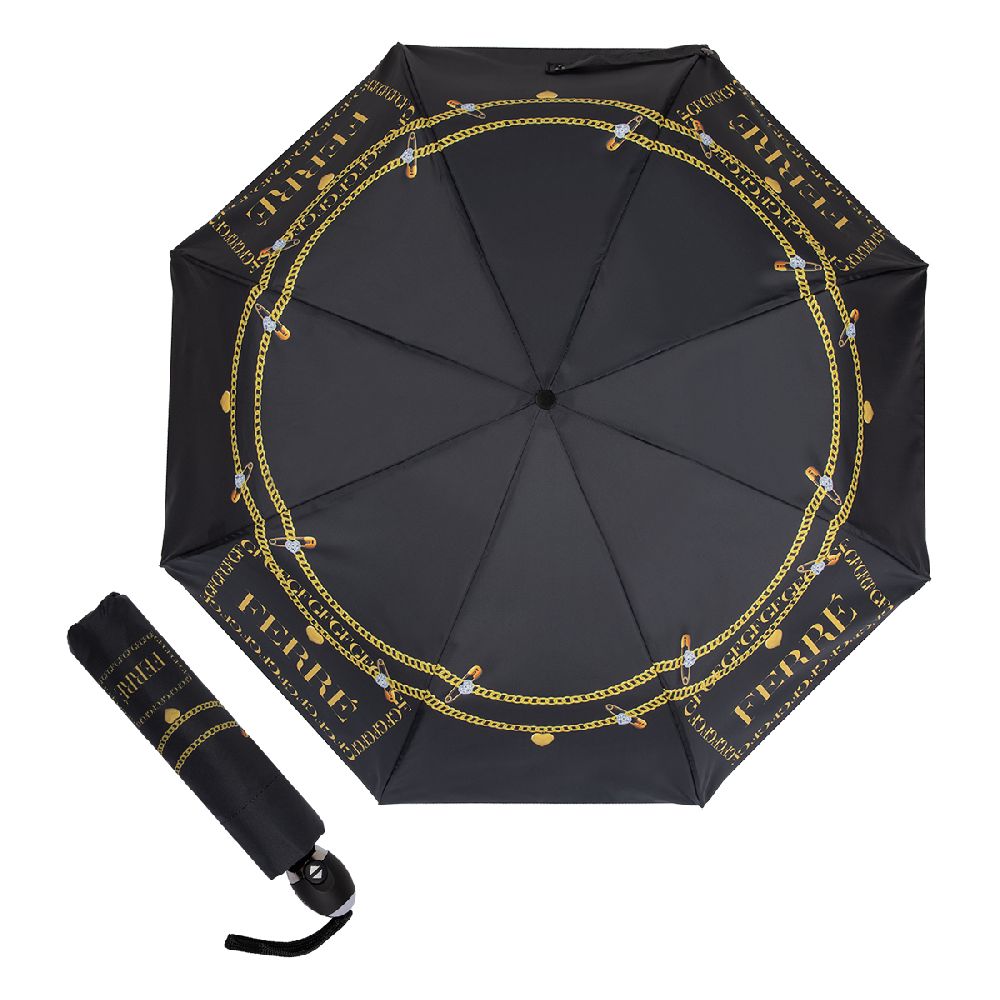 Ferre Milano Зонт складной Ferre 6002-OC Pin Black  product-3848 Арт.: product-3848