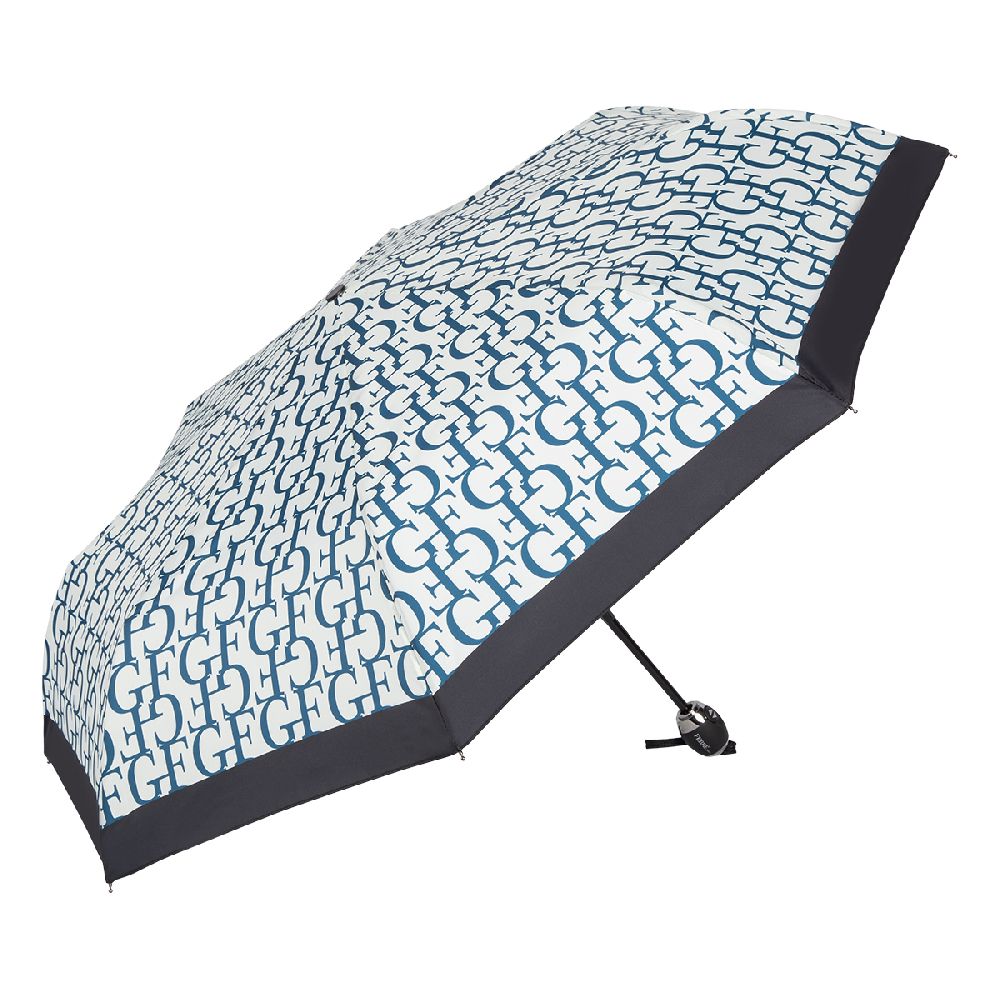Ferre Milano Зонт складной Ferre 6034-OC Logo Blu  product-3941 Арт.: product-3941