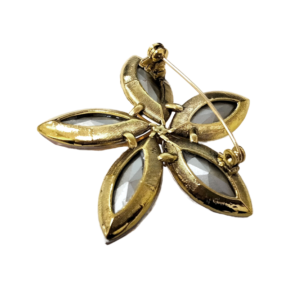 Fiore Luna Брошь Цветок с пятью лепестками Арт.: BR14494 BR/G