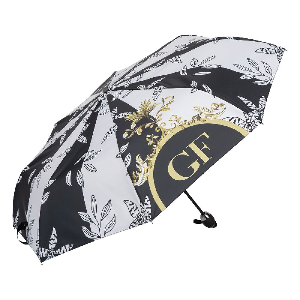 Ferre Milano Зонт складной Ferre 6002-OC Leaf Black/White  product-3861 Арт.: product-3861