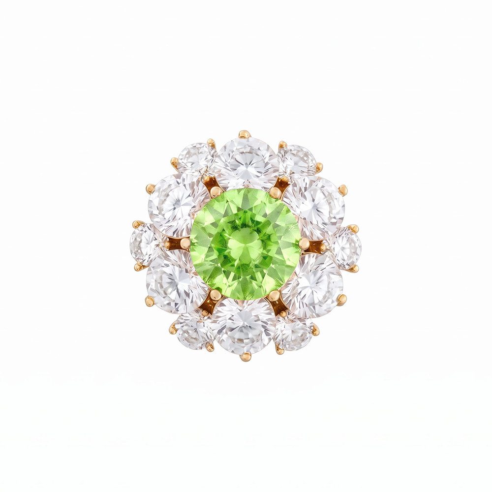 Fiore Luna Брошь Кристалл Zircon+магнит Арт.: XR12099A3 G/G