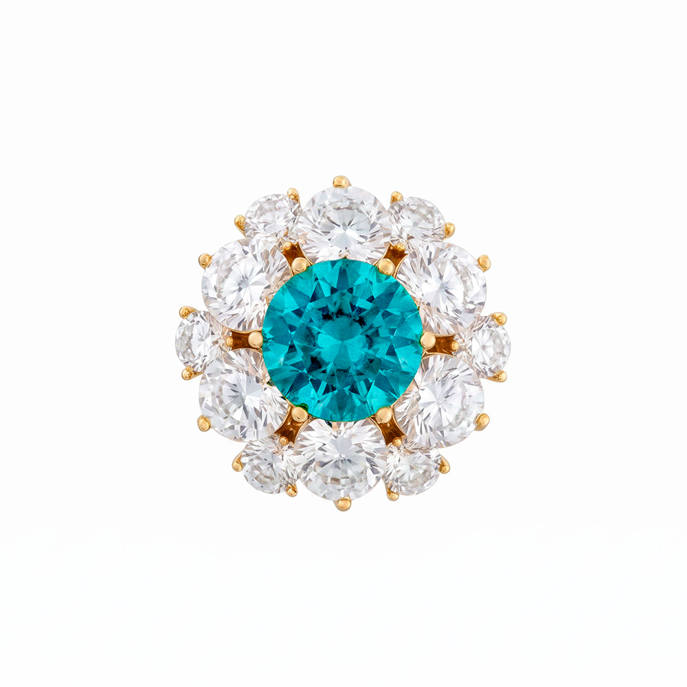 Fiore Luna Брошь Кристалл Zircon+магнит Арт.: XR12099A5 BL/G