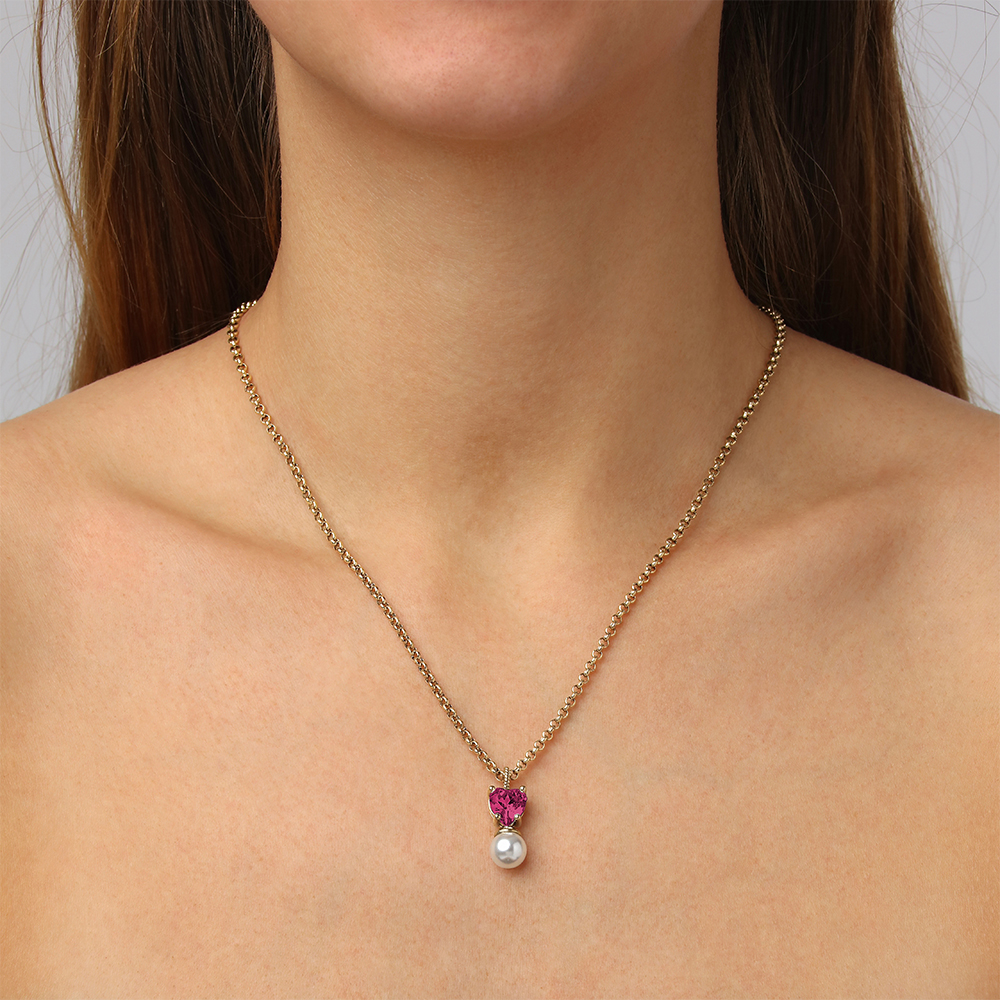 Dyrberg Kern Колье COLUME SG ROSE / WHITE PEARL Арт.: 480118