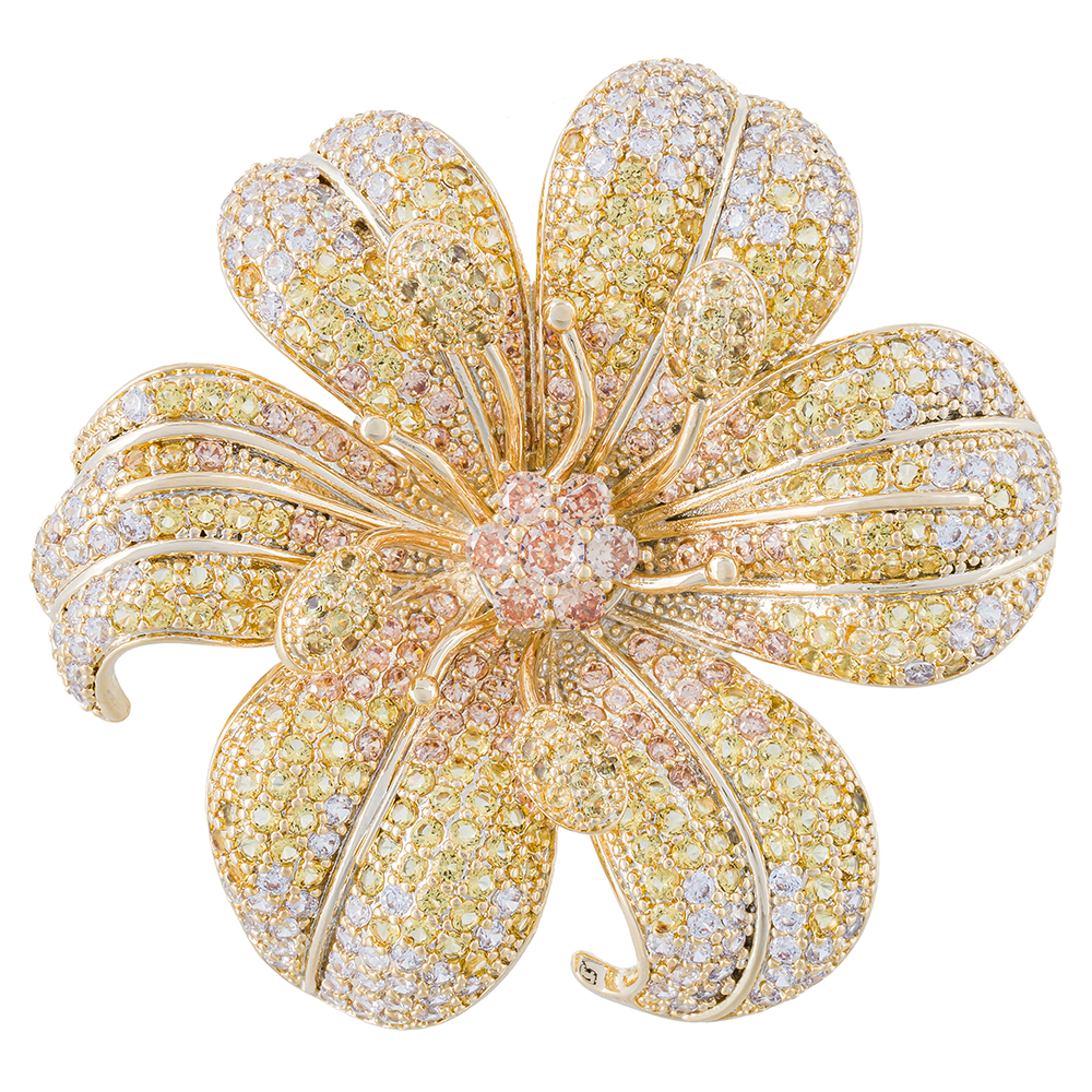 Fiore Luna Брошь ВИОЛА Zircon Арт.: XR04099 G