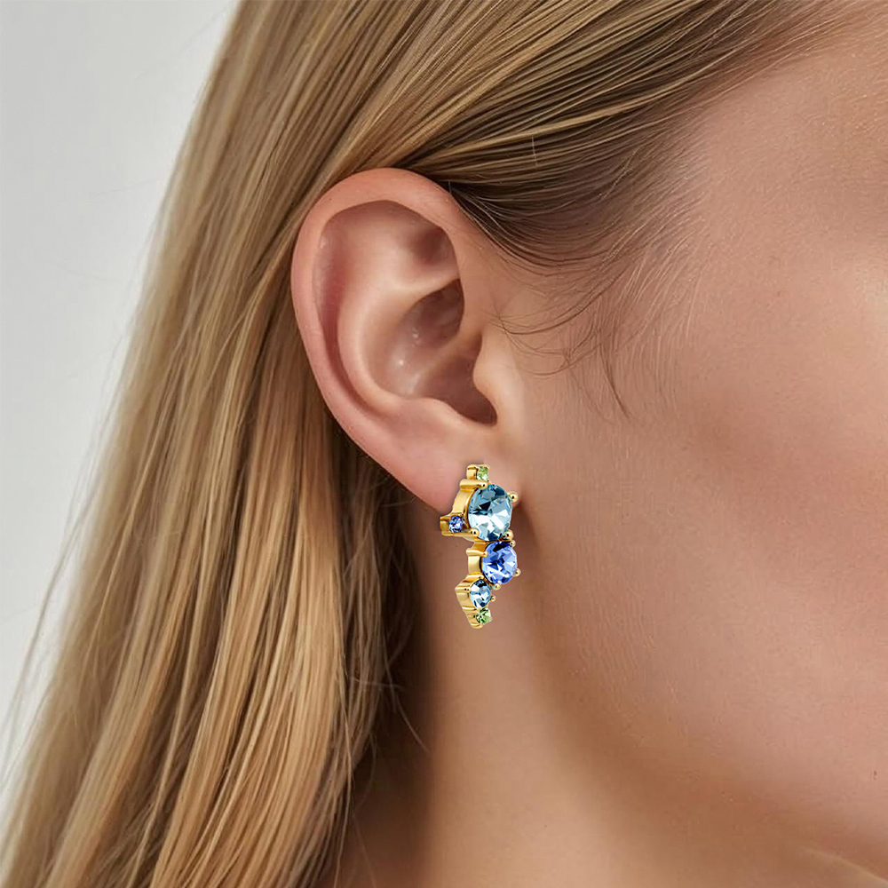 Dyrberg Kern Серьги CURRA SG AQUA Арт.: 480082