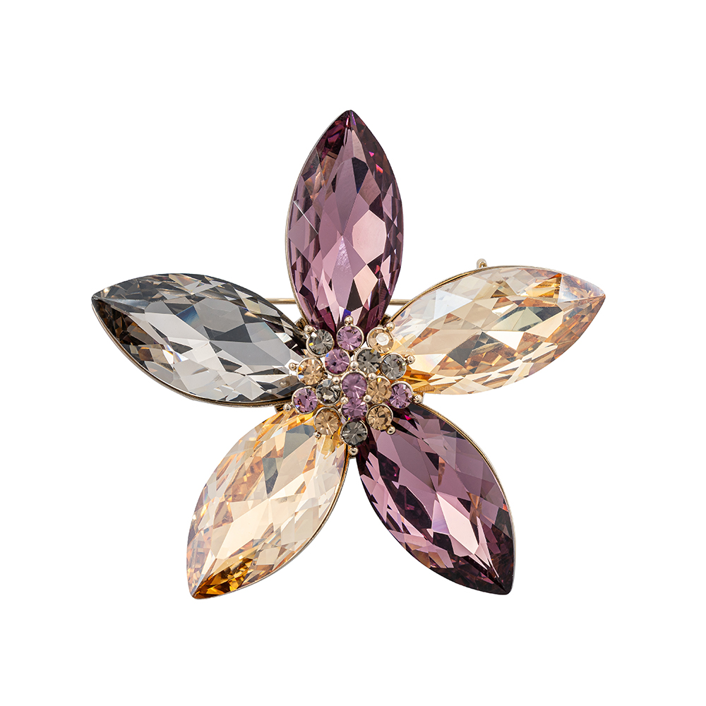Fiore Luna Брошь Цветок с пятью лепестками Арт.: BR14494 V/S