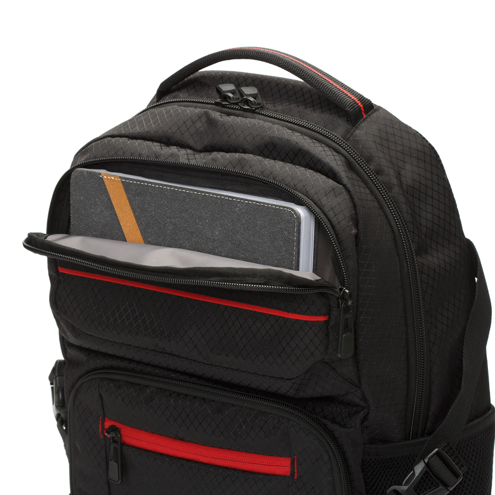TORBER Рюкзак TORBER XPLOR с отделением для ноутбука 15", чёрный, полиэстер, 49 х 34,5 х 18,5 см Арт.: T9903-RED