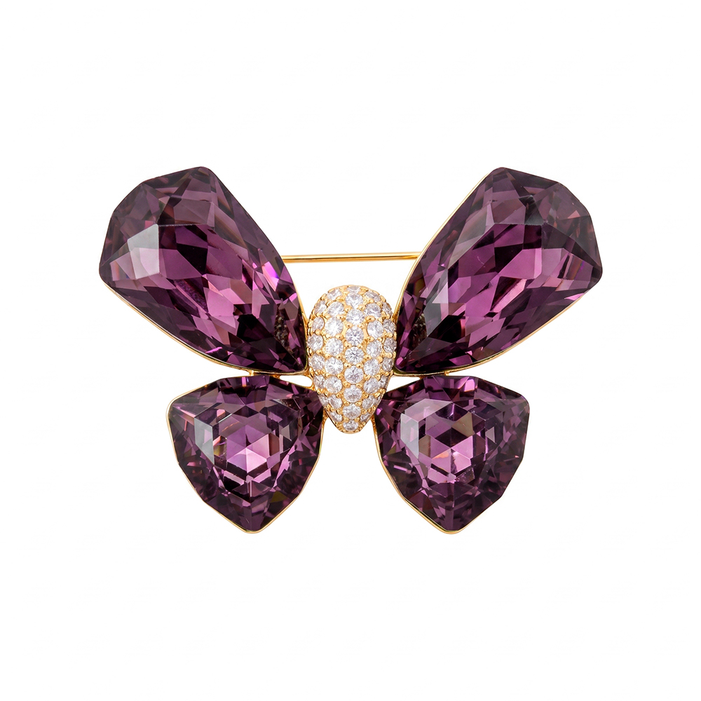 Fiore Luna Брошь Бабочка crystal violet Арт.: XR12803 V/G