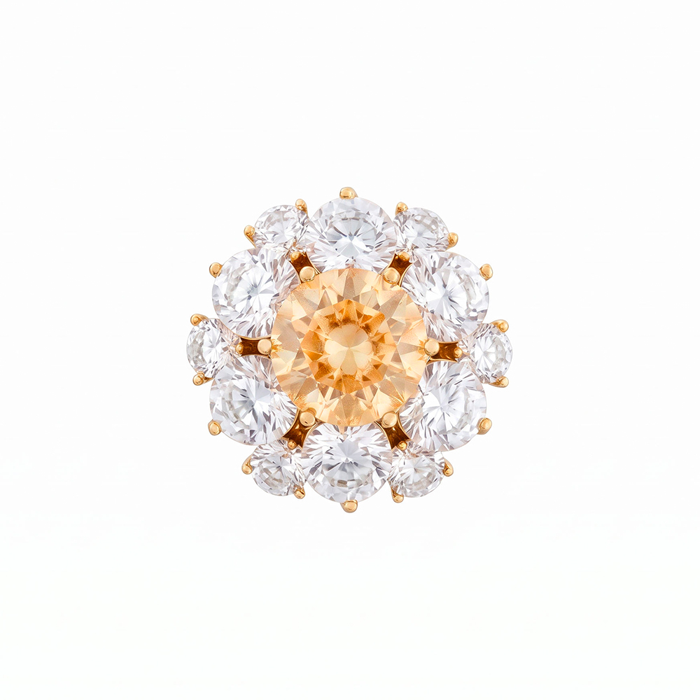 Fiore Luna Брошь Кристалл Zircon+магнит Арт.: XR12099A4 BR/G