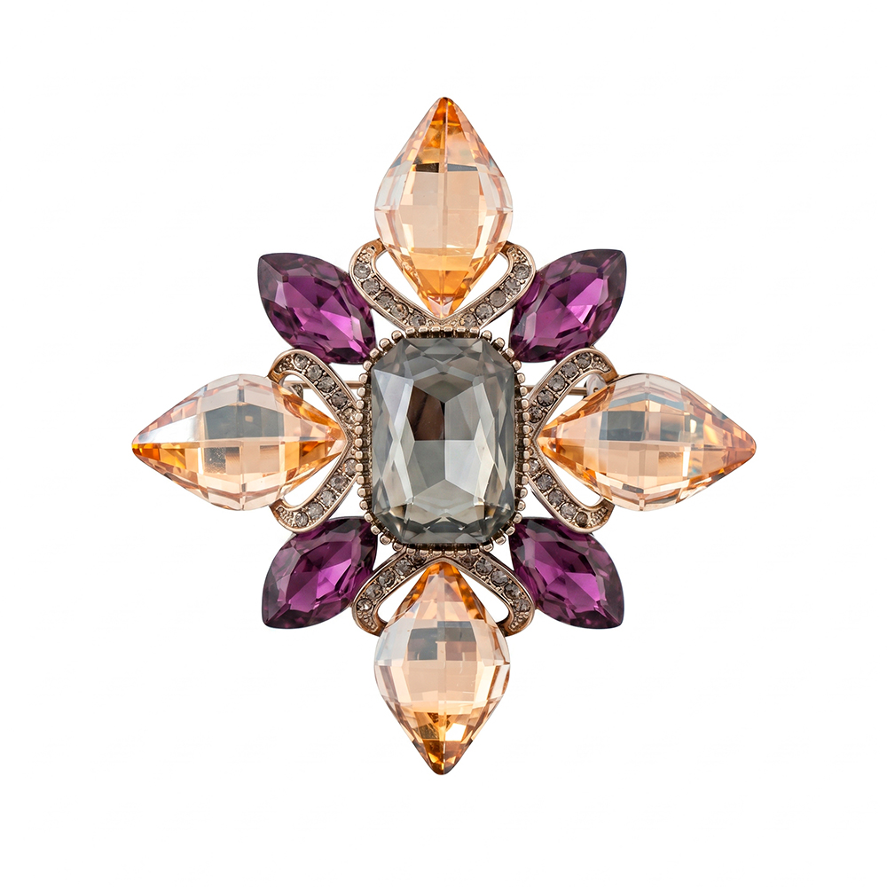 Fiore Luna Брошь Icon crystal violet Арт.: BR14908 V/S