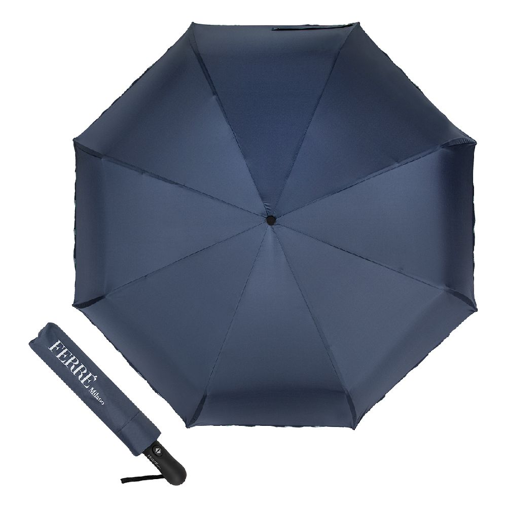 Ferre Milano Зонт складной Ferre 3016-OC Logo Classic Blue  product-3715 Арт.: product-3715