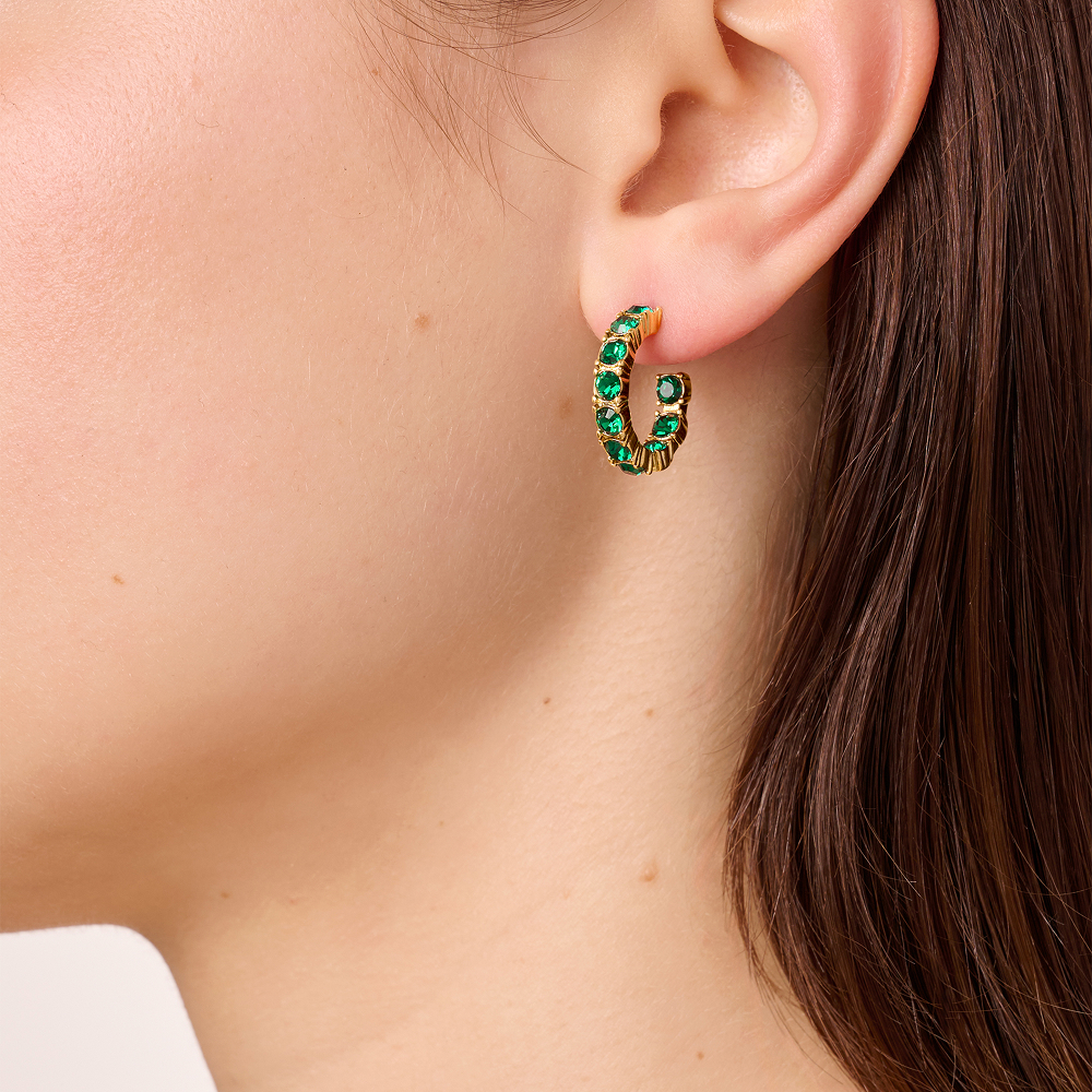 Dyrberg Kern Серьги RAQUEL SG EMERALD GREEN Dyrberg Kern 470112 Арт.: 470112