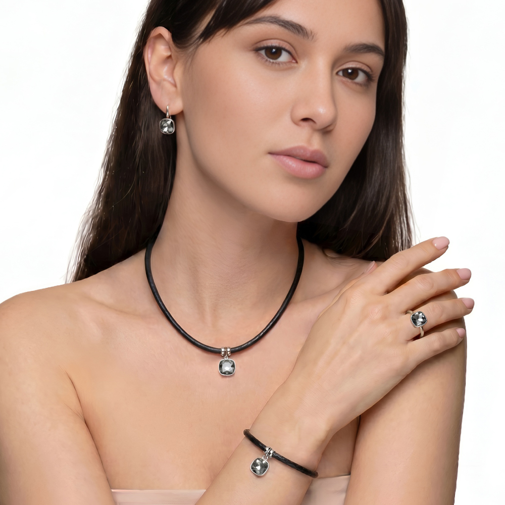 Fiore Luna Кольцо Dark Grey Ignite Арт.: K2506.8 BW/S
