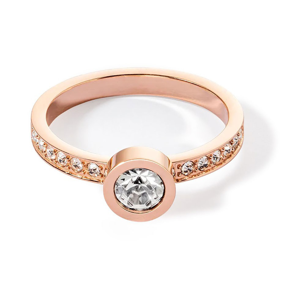 Coeur de Lion Кольцо Crystal-Rose gold 16.5 мм Coeur de Lion *0228/40-1822 52 Арт.: *0228/40-1822 52