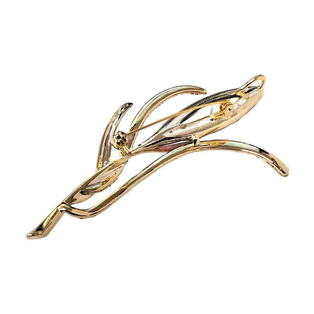 Fiore Luna Брошь Elegant crystal flower Арт.: BR14998 R/G