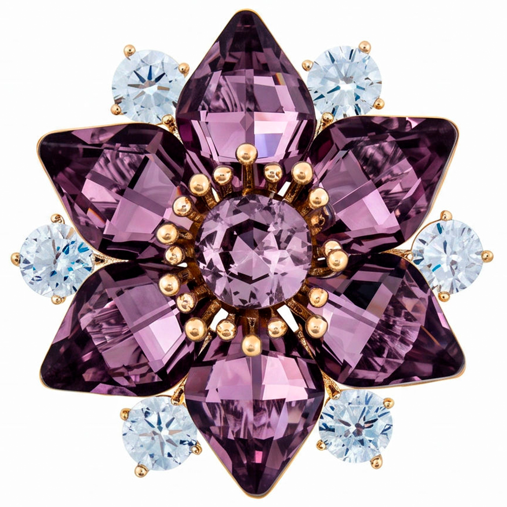 Fiore Luna Брошь Звезда Zircon Арт.: XR14178A2 V/G