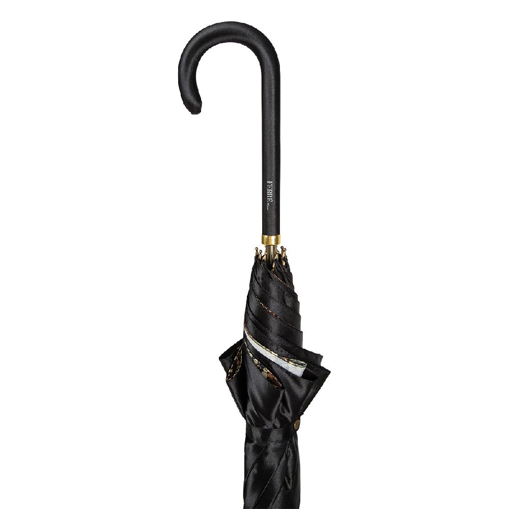 Ferre Milano Зонт-трость Ferre 1655-LM Serpente Black Atlas  product-3723 Арт.: product-3723