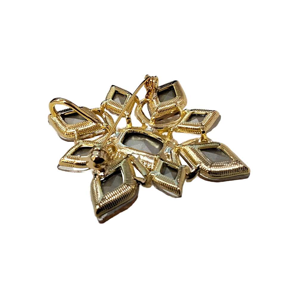Fiore Luna Брошь Icon crystal champagne Арт.: BR14908 BR/G
