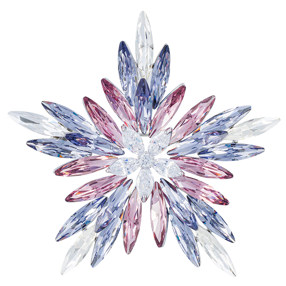 Fiore Luna Брошь СНЕЖИНКА  Zircon+crystal Арт.: XR1279B2 V/S