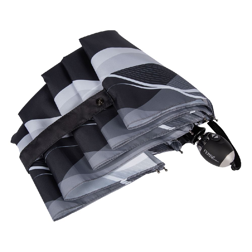 Ferre Milano Зонт складной Ferre 6009-OC Onda Black  product-3944 Арт.: product-3944