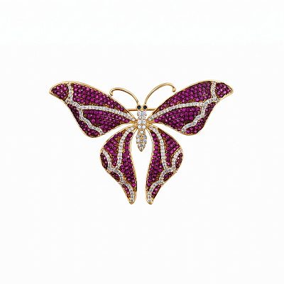Брошь Бабочка Zircon Fiore Luna XR05662M1 V/G XR05662M1 V/G 