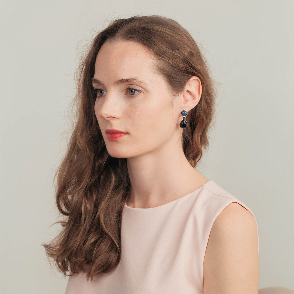 Possebon Серьги Solidat, Agata Preto Possebon A0738.23.4 S Арт.: A0738.23.4 S