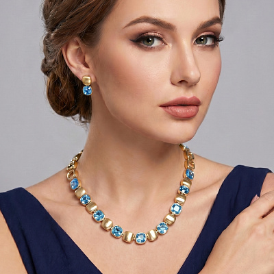 Колье Light Sapphire  Fiore Luna  BG205295N-008 G 