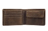 Бумажник KLONDIKE «Peter», натуральная кожа в темно-коричневом цвете, 12 х 9,5 см Арт.: KD1007-03