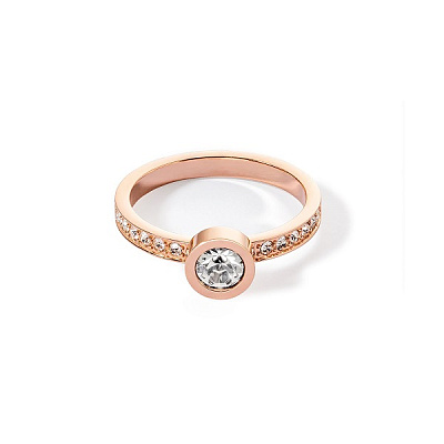 Кольцо Crystal-Rose gold 17.2 мм Coeur de Lion *0228/40-1822 54 *0228/40-1822 54 
