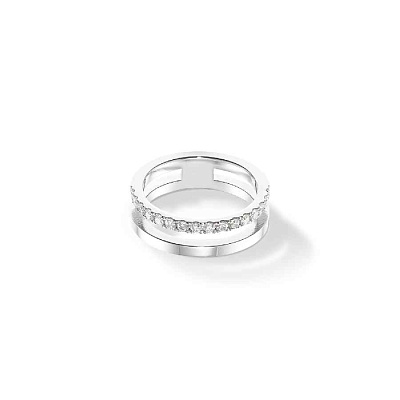 Кольцо Crystal-Silver Coeur de Lion 0136/40-1817 58 0136/40-1817 58 