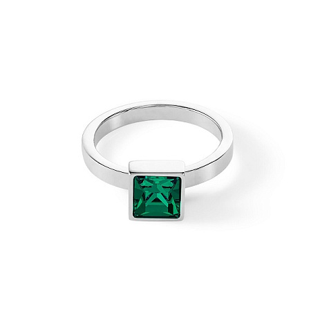 Coeur de Lion Кольцо Dark green-silver 18.5 мм Coeur de Lion *0500/40-0548 58 Арт.: *0500/40-0548 58