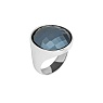 Кольцо pearl black agate 18.5 мм Арт.: K1155.4/18.5 BW/S