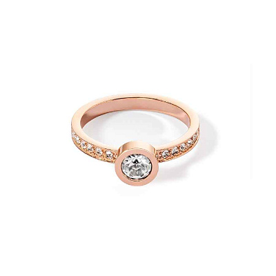 Кольцо Crystal-Rose gold 16.5 мм Coeur de Lion *0228/40-1822 52 *0228/40-1822 52 