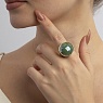 Кольцо pearl green quartz 19 мм Арт.: K1155.16/19.0 G/G