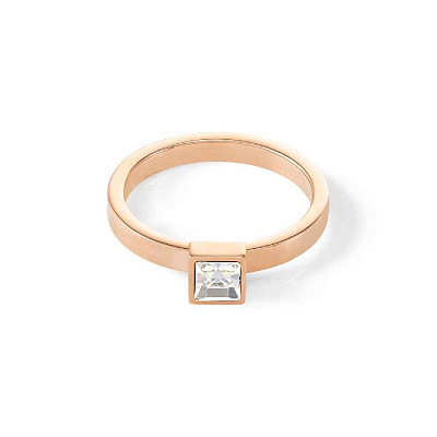 Кольцо Crystal-Rose gold 18.5 мм Coeur de Lion *0501/40-1822 58 *0501/40-1822 58 
