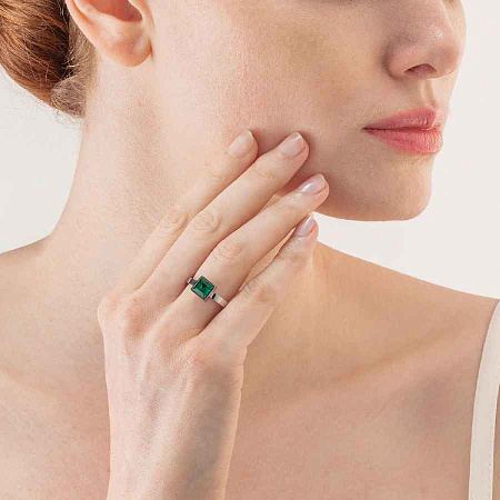 Coeur de Lion Кольцо Dark Green-Silver Арт.: *0500/40-0548 60