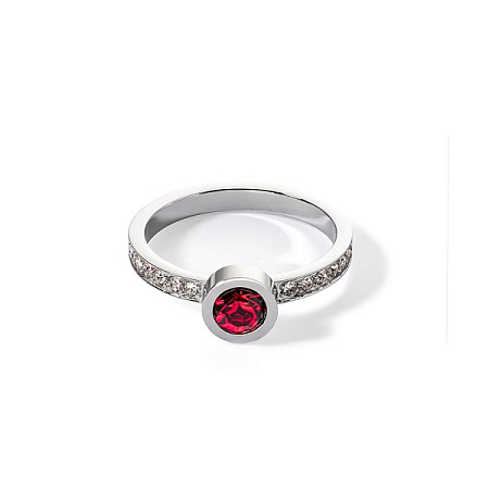 Coeur de Lion Coeur de Lion Кольцо Red-Silver 16.5 мм Coeur de Lion *0228/40-0317 52 Арт.: *0228/40-0317 52