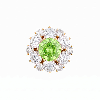Брошь Кристалл Zircon+магнит XR12099A3 G/G 