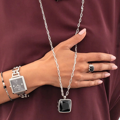 Кольцо Black-Silver Coeur de Lion 1200/40-1317 58  Coeur de Lion  1200/40-1317 58 